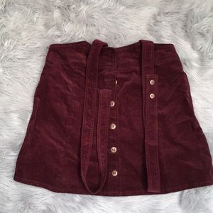 Burgundy skirt